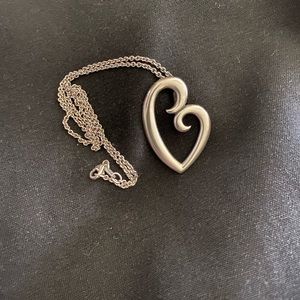 James Avery Mother’s Love Sterling Silver Pendant 18” chain
